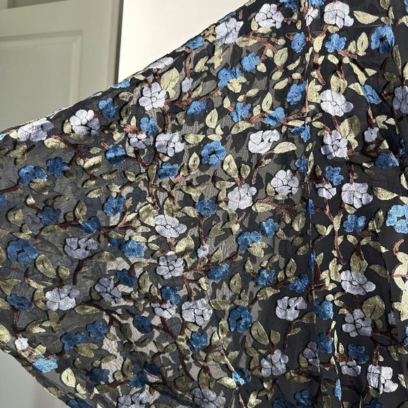 New ModCloth Black Floral Dramatic Depths Velvet Dress M,XL,2XL NWT Girlie - Picture 4 of 13